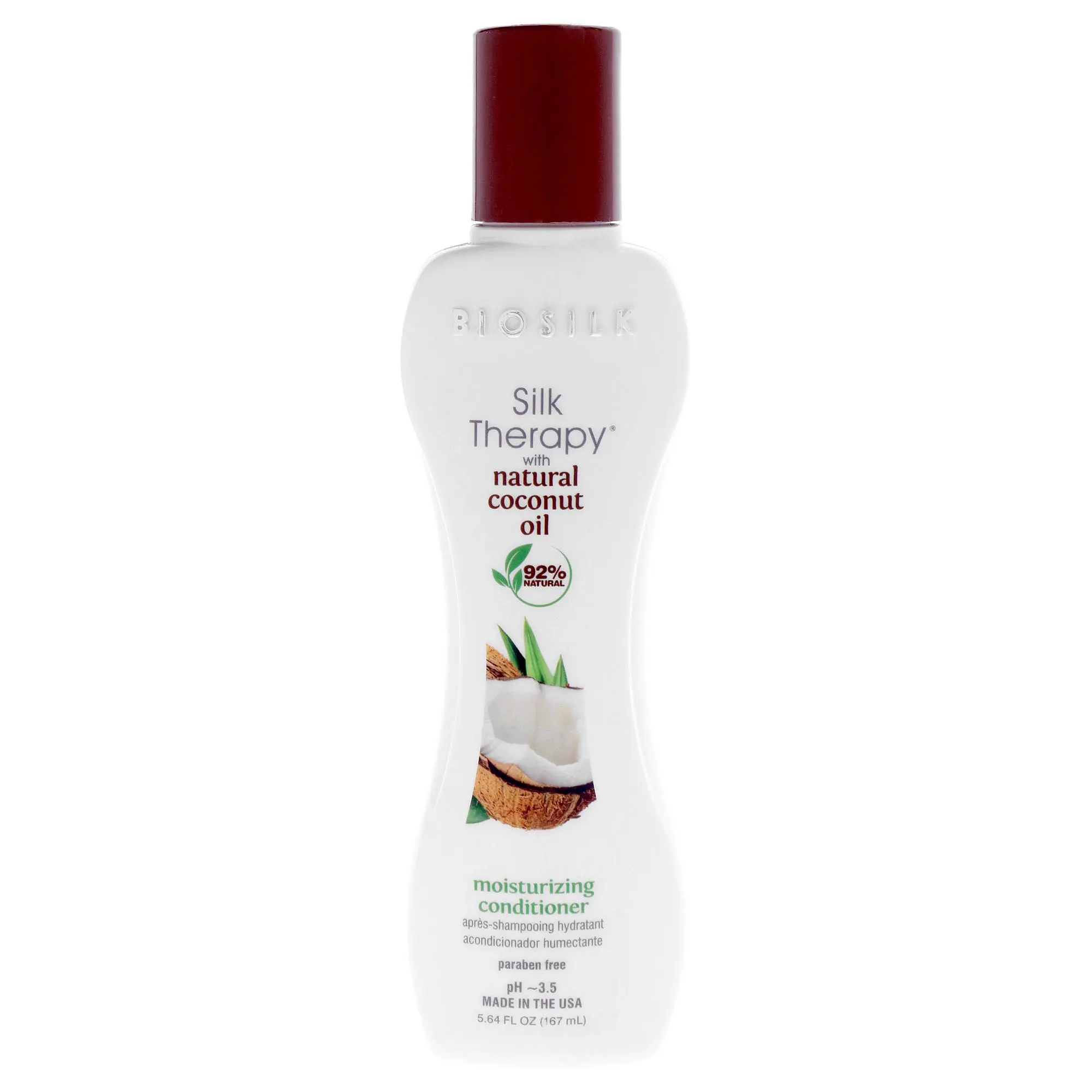 Silk Therapy with Coconut Oil Moisturizing Conditioner by Biosilk for Unisex - 5.64 oz Conditioner