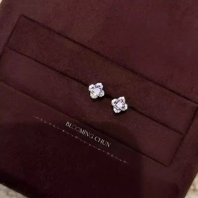 Blossom Flower Silver Earrings