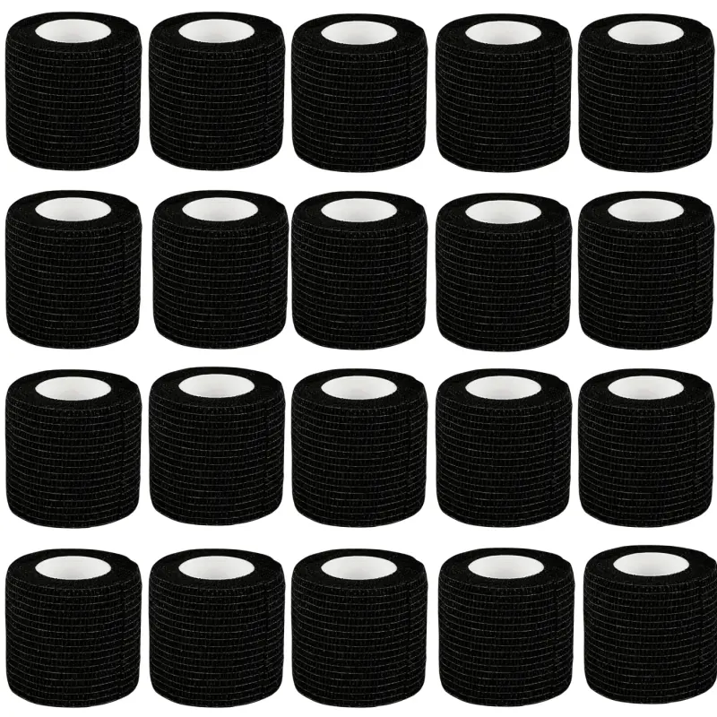 20 Rolls Breathable Self-Adhesive Bandages, Elastic Sports Tape, Volleyball Tape, Gymnastics Tape, Athletic Tape for Ankle Wrist Finger Joints Knee Caps, Ideal for Athletes Daily Use