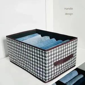 3PCS Containers for Organizing Clothing Foldable Closet Washable Wardrobe Organizers Linen Storage Box Storage