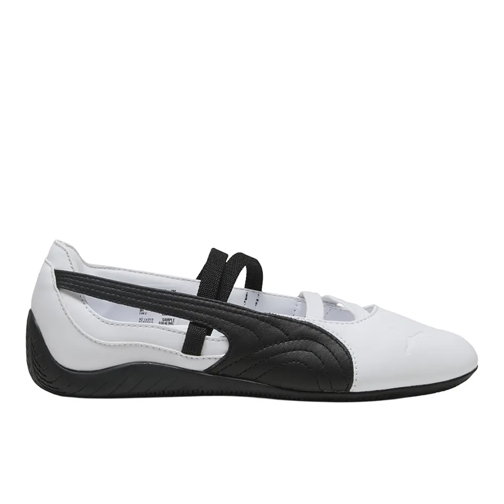 PUMA Womens Speedcat Ballet Sneakers Shoes Casual - Black, White