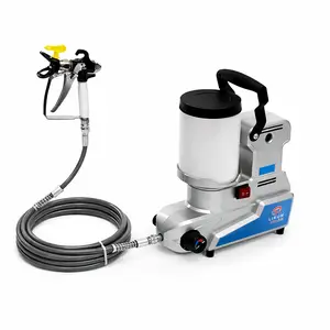 Portable Airless Paint Sprayer 2.5 L/Min High Flow Rate 3 Adjustable Speeds 2L Capacity 5m Hose for DIY Projects Emulsion Paint Compact Design