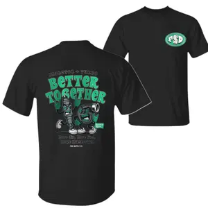 Diesel Injector Turbo T-Shirt, Injector Turbo Better Together Cartoon Engine Parts Graphic T-Shirt, Diesel Mechanic Performance Enthusiast T-Shirt, Gift for Car Guys & Gearheads