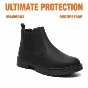 Steel Toe Kevlar Midsole Cushioned Liquid-Repellent & Stain-Proof Adult Carpentry Woodworking Painter Shoe - Anti-Slip Durable Comfortable Gear