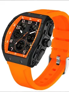 Men's Sport Digital Watch, Fashionable LED Alarm Function, Modern Waterproof Design, High-Quality Electronic Timepiece, Quartz Watches