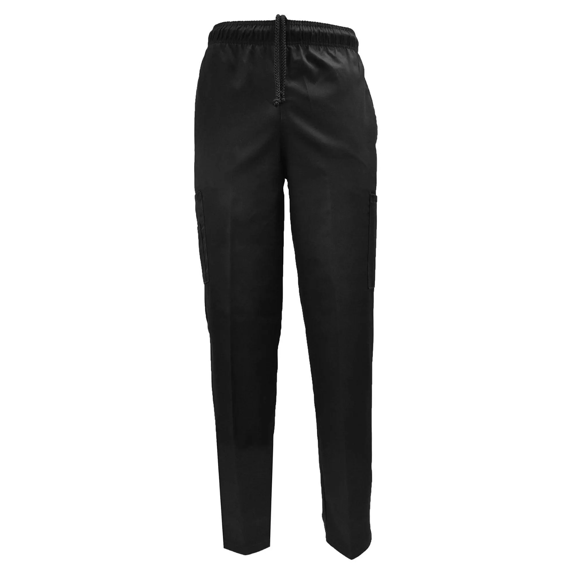 Natural Uniforms Chef Cargo Pants – 6 Pocket Cotton Twill Work Pants, Elastic Waist Kitchen Uniform (Multi-Pack Available)