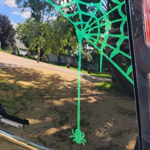 Spider Web Corner Decal