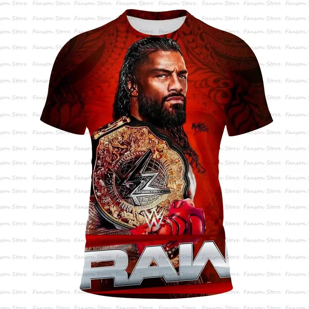 Women's Fitted Graphic T-Shirt, Roman Reigns Tribal Chief Print, Round Neck Cotton Casual Streetwear, Crew Neck, Tshirt, Lady, Digital Print, Graphic Print