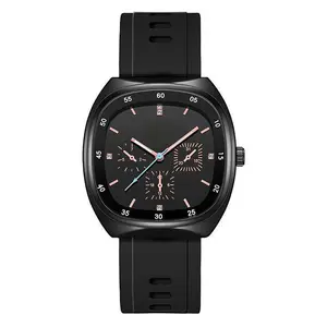 AIMANA Unisex Fashion Square Sport Watch - Silicone Strap, 40mm Multifunction Chronograph Dial, Luminous Hands, 30M - 50M Water-Resistant, 12 Months Warranty, Ideal for Party/Watch Party & Everyday Wear, Holiday Gift