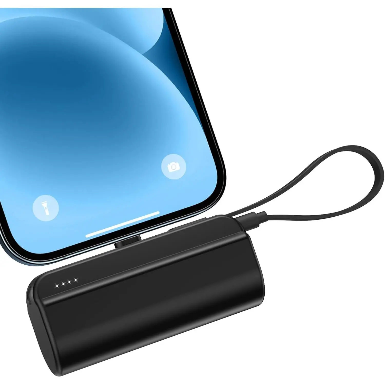 5000mAh Mini Portable Charger Power Bank Compatible with iPhone 14/13/12/11/XR/XS/X/8/7/6, MFi Certified Ultra-Compact 20W PD Fast Charging Small Cute Battery Pack(Black)