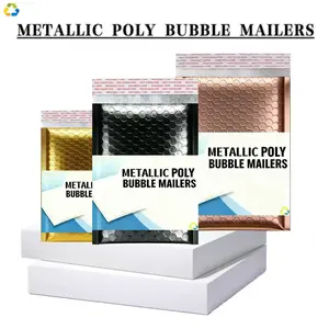 Metallic Poly Bubble Mailer Padded Envelope Shipping Bag Multiple Colors Size