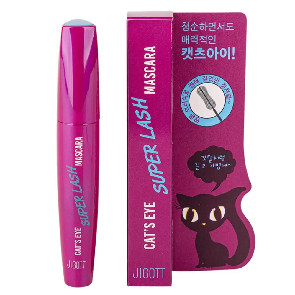 JIGOTT Cat's Eye Super Lash Mascara - 12g Korean Clump-Free Mascara with Allantoin, Curling & Lengthening Lash-Lifting Formula for Beauty & Personal Care Makeup, Curling Mascara, Lengthening Mascara