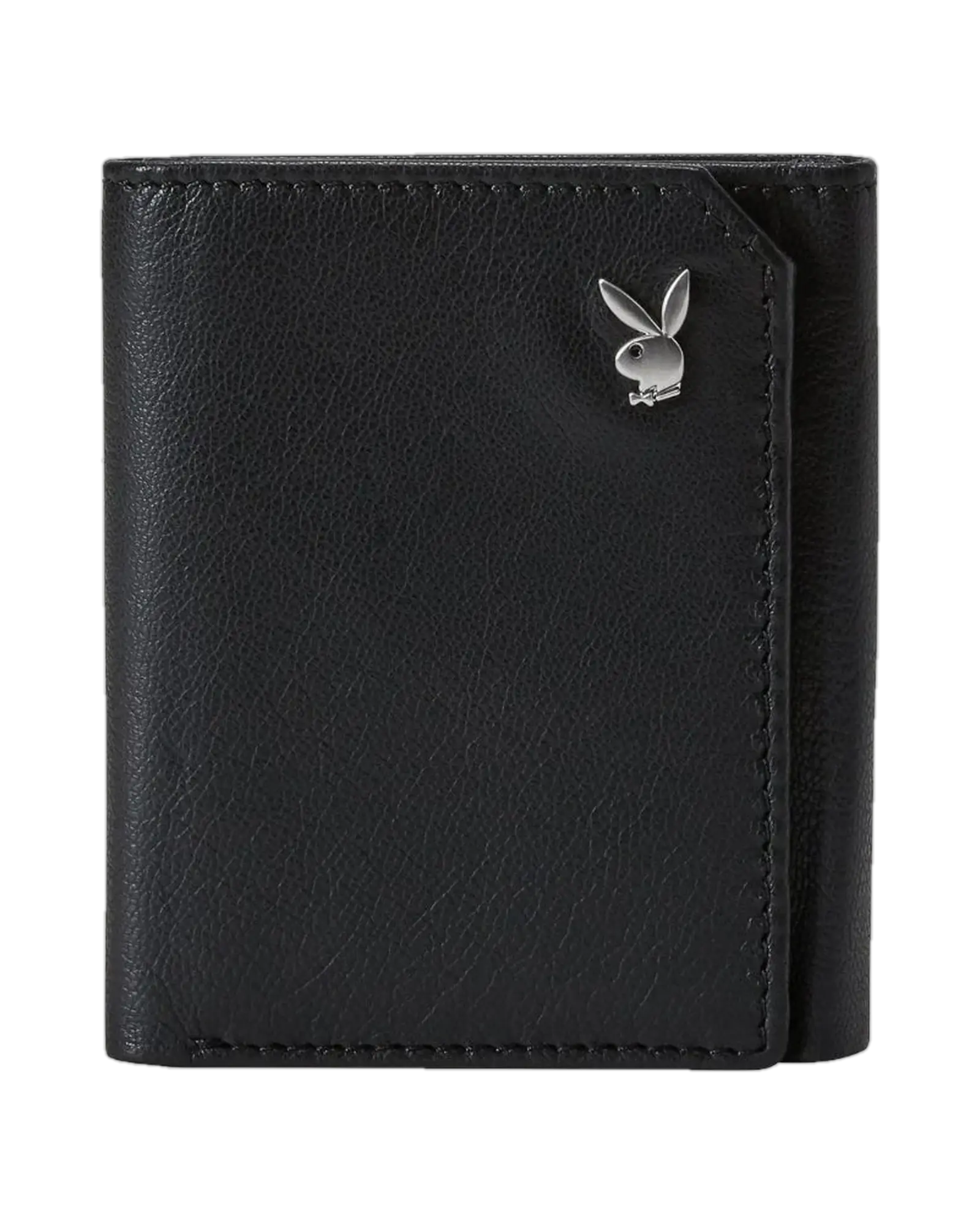 Playboy Men's Milled Trifold Wallet