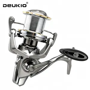 Deukio Ngk-Ii Spinning Fishing Reel, 25kg Max Drag, 6+1bb, Cnc Metal Spool/handle, Ideal for Surfing and Nearshore Fishing