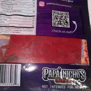 NEW LOOK - RED POWDER HOT Beef Jerky - Carne Seca