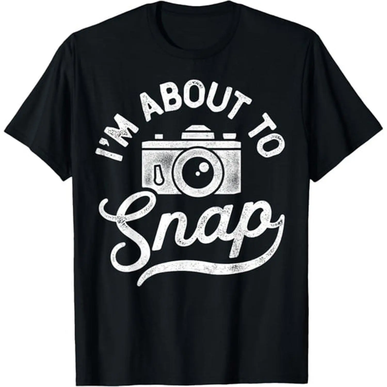 Im About To Snap photography photographer camera graphic design printed on casual graphic T Shirt streetwear vintage retro style apparel