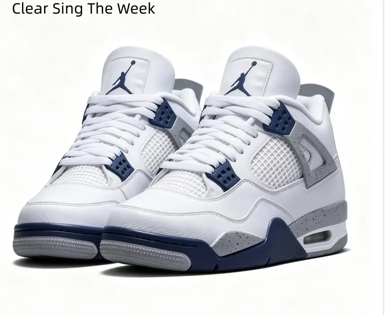 White Navy Gray Retro High Top Sneakers for Men Women, Breathable Mesh Suede Lace-Up Street Trainers, Shock Cushion Non-Slip Casual Footwear for Skating Daily Commute Street Outfit Matching & All Season Casual Wear