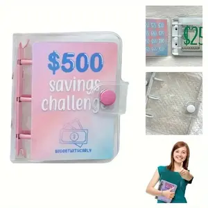 Mini Binder Saving Challenge Budget Envelope Wallet