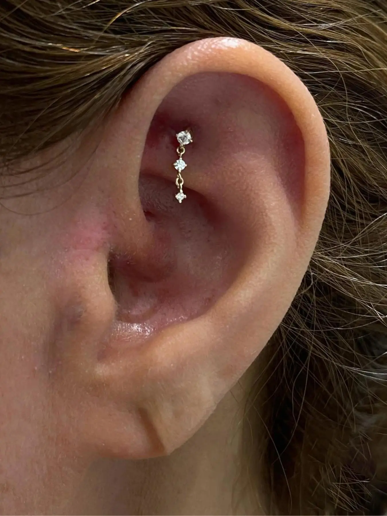 925 Sterling Silver Rhinestone Decorated Tassel Earrings, Light Luxurious Earrings for Women & Girls, Elegant Jewelry for Party, Daily Decor, Trendy &