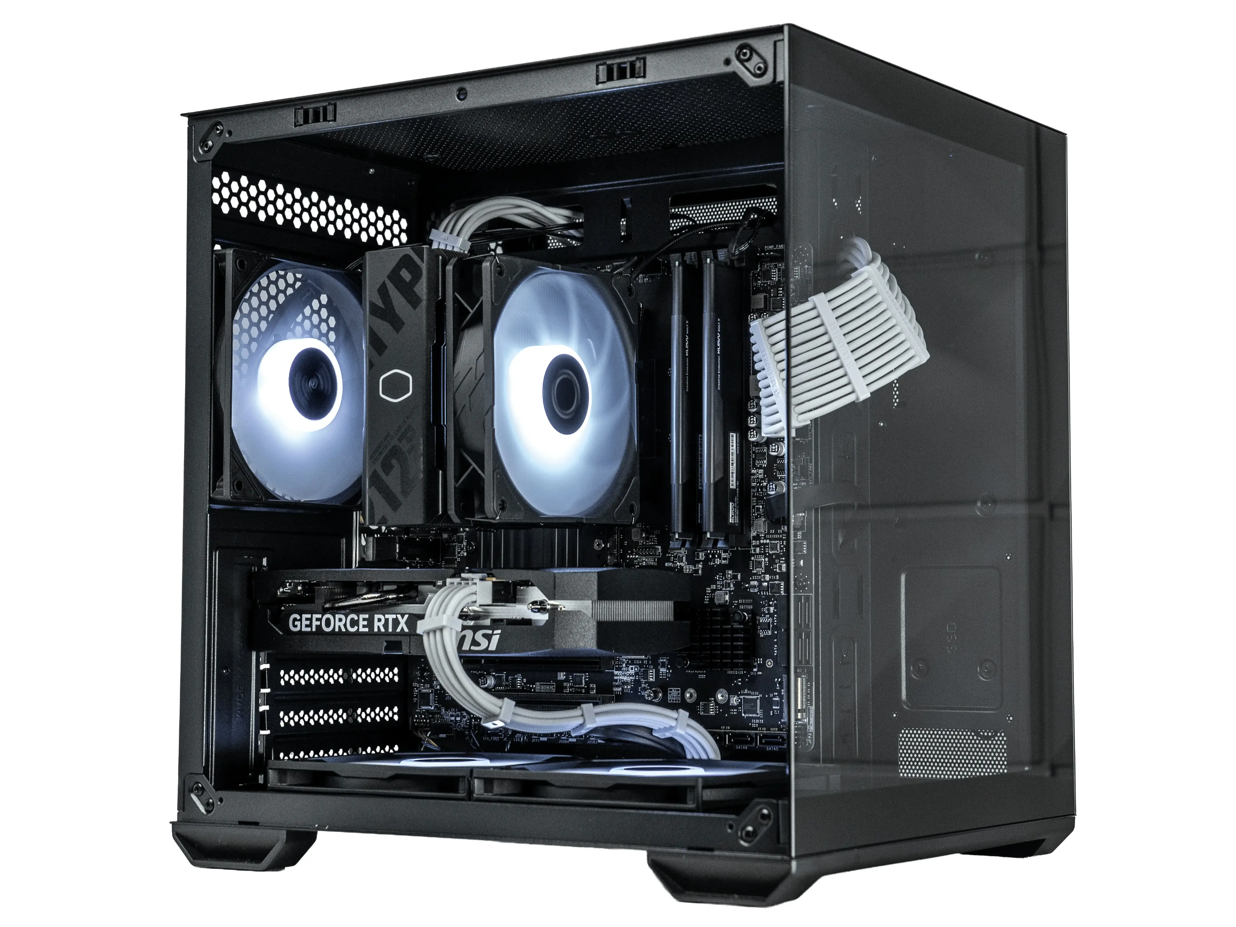 Dark Nova Prebuilt Gaming PC - AMD Ryzen 5 5600 Processor, NVIDIA RTX 5060 Graphics Card, 16GB RAM, 1TB NVMe SSD, WiFi-Capable Desktop Computer