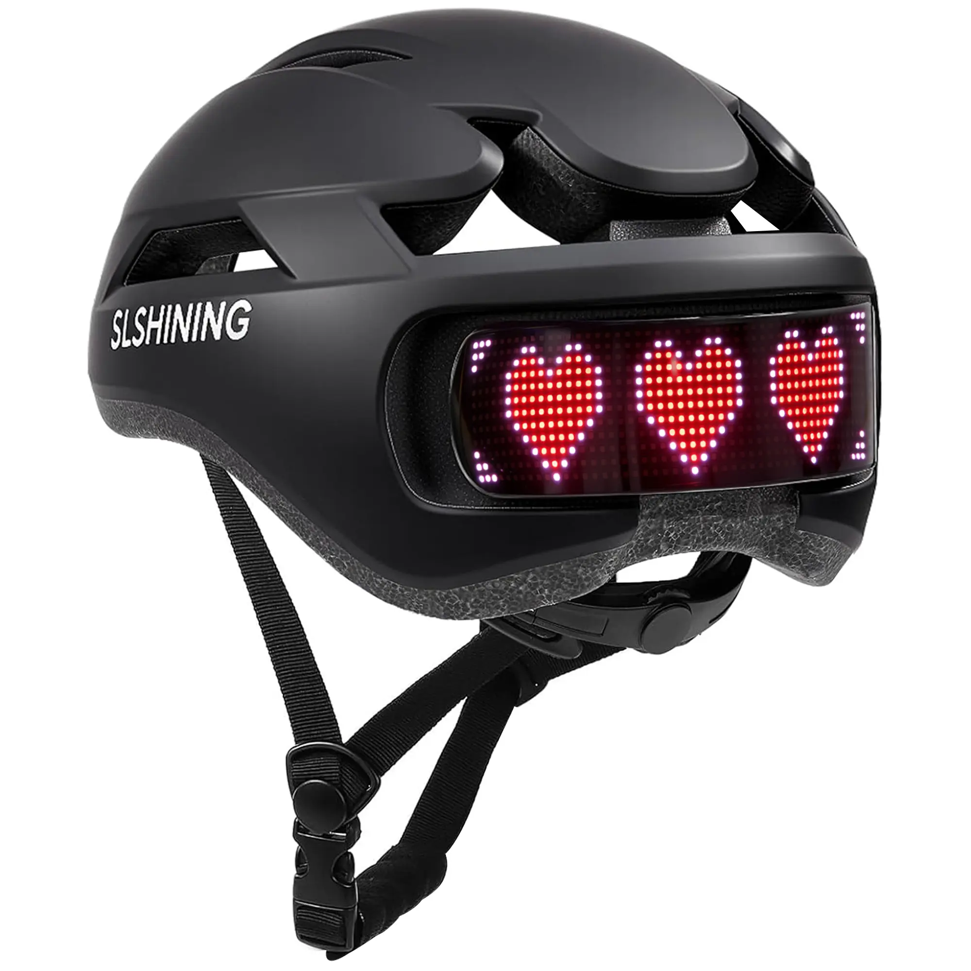 Protective LED Bike Helmet with Custom Display Screen with Remote Control Lights, CPSC Certified Safety Helmet for E-Bike, Scooter, Skateboard & Outdoor Activities Skateboard Helmet for Teens Adults Boys Girls