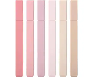 [New Deal] 6 pcs, Aesthetic Highlighters, Vintage Colors, No Bleed Bible Highlighter Pastel, Highlighters Assorted Colors, Cute Highlighters