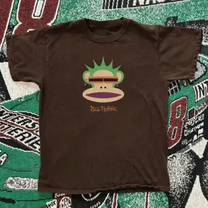 [Sale off up to 50%] Paul Frank Punk Julius Monkey Graphic Baby Tee, Cartoon Streetwear Tee