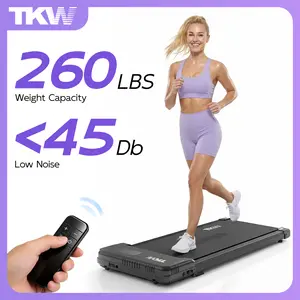 TKW Easy Storage Treadmill, Adjustable Incline,Low-Noise Motor Walking Pad, 220-300lbs Weight Capacity,4-in-1WalkingVibration pad, Low-Noise Motor Walking Pad,Remote Control & Wheels for Easy mobility,  Dual Shock-Absorption System，Knee Protection