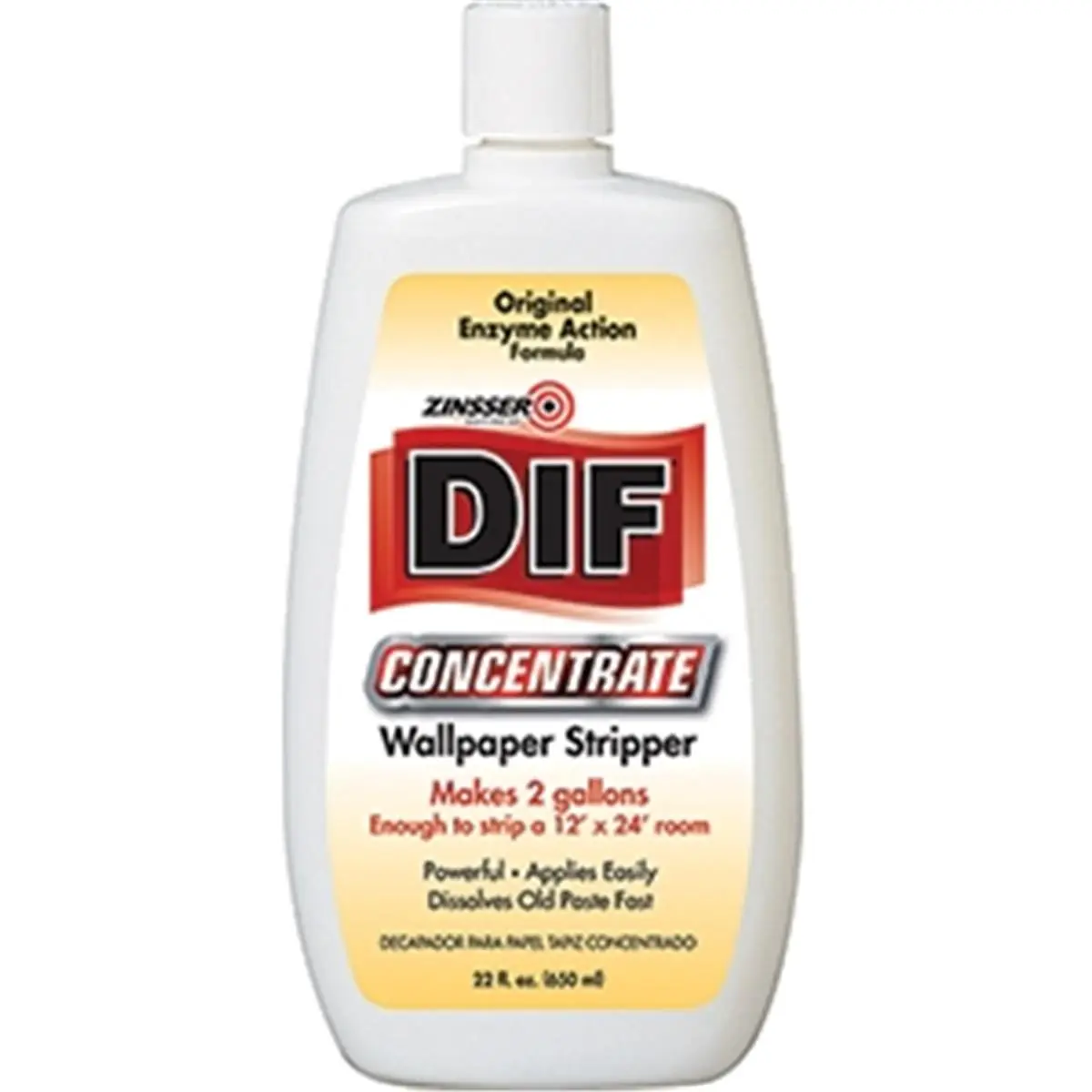 212 MAIN Zinsser 2422 Dif Concentrate Unique Patented Enzyme Wallpaper Stripper, 22oz Cleaning Agent for Automotive & Motorcycle Paint Care Paste Removal