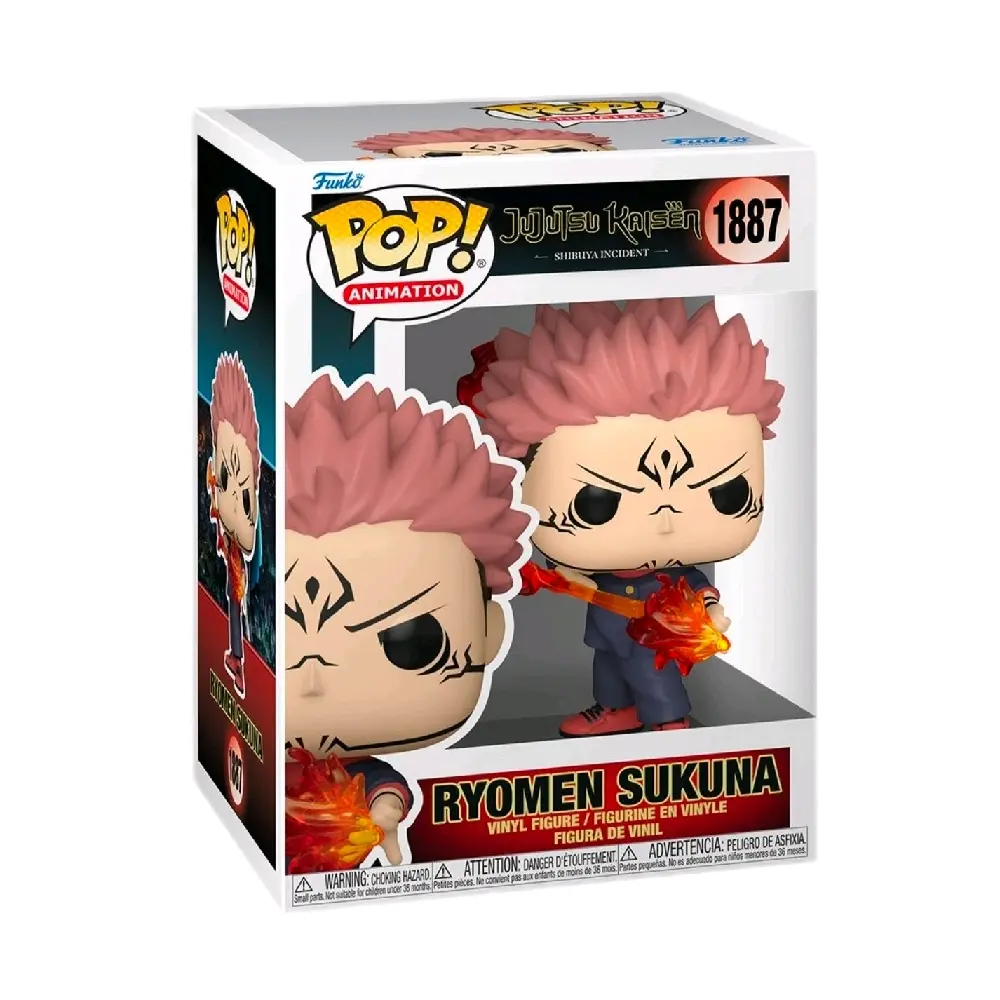Funko Jujutsu Kaisen Ryomen Sukuna #1887 Vinyl Anime Collectibles Character Art Single Figurine Display Piece