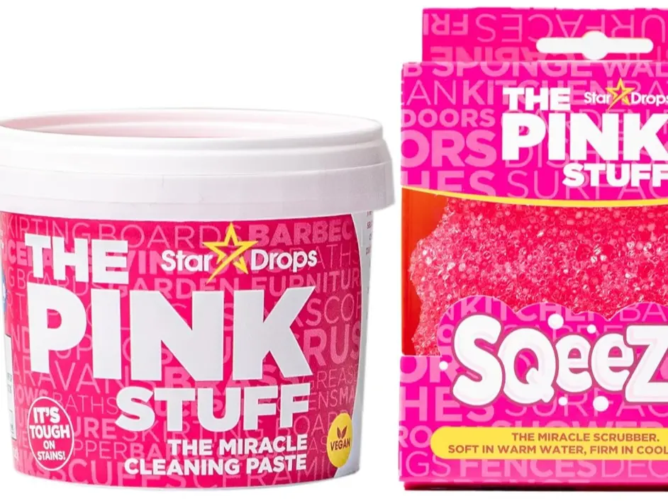 Stardrops- The Pink Stuff Miracle Cleaning Paste - SQeeZY Scrubber Sponge Bundle