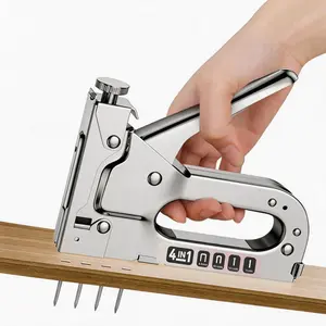 Extra Heavy Duty Upholstery Staple Gun (1 Count) with 800pcs Staples, Multifunctional Tool for Carpentry, Furniture & Decoration Repairs