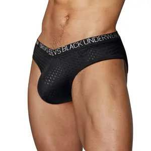 Men's Underwear Sports Triangle Pants with Mesh Breathable V-belt Design, Thin Elastic Band, Soft and Comfortable Breathable