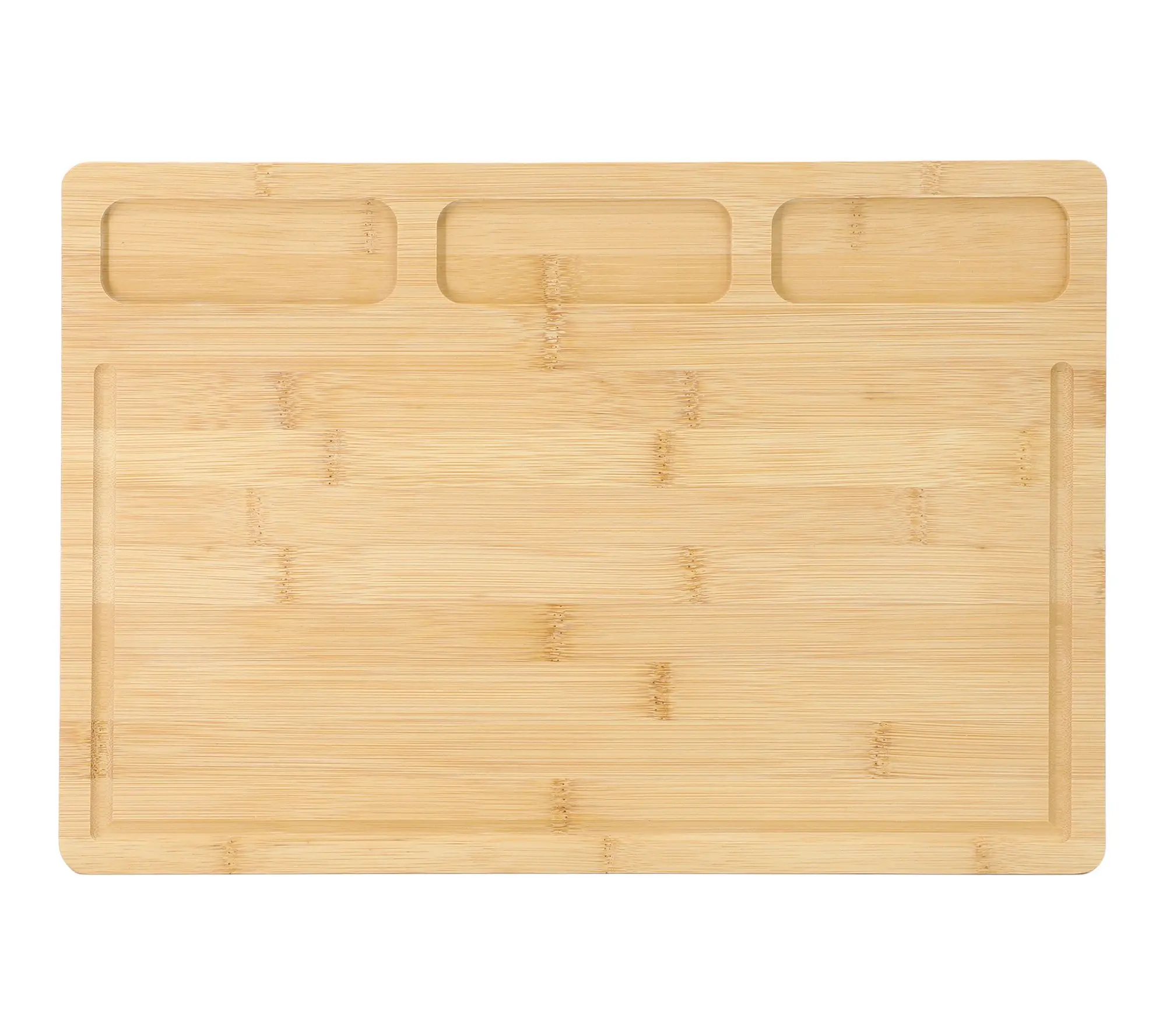 MegaChef 3pc Bamboo Cutting, Prep and Serving Boards