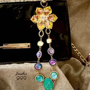 Beaded Lotus Flower Phone Wristlet Fashion Accessory for Smartphone & Cellphone