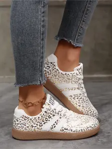 Women's Vintage Glitter Sneakers, Soft Sole Breathable Comfort Shoes, Versatile Casual Footwear for Daily Wear & Stylish