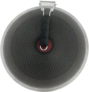 13 Inch Crepe Pan Roti Tawa, Hybrid Nonstick Stainless Steel Honeycomb Surface, 2.3mm Heavy Gauge Reinforced Magnetic Base, Compatible with Gas & Induction, for Dosa Quesadilla Tortilla Omelette & Pancakes