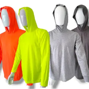 50/50 Cotton Long Sleeve Hooded Shirts