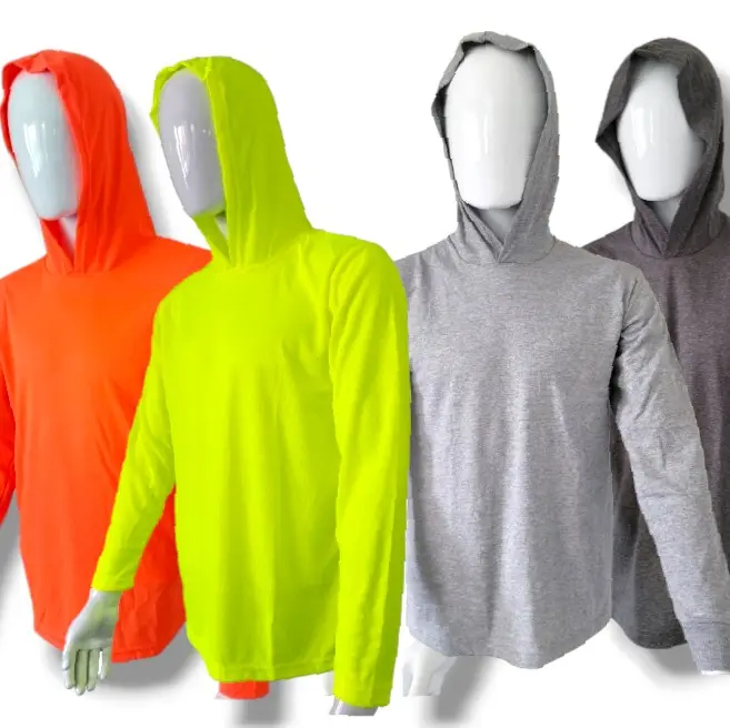 Cotton-Polyester 50/50 Mix Classic Hoodie with Warm Hood Cover, 1-Piece Full-Sleeve Breathable Fabric Work Safety Sweatshirt for Casual Work, Outdoor Home Improvement (Incl. 2XL Multi-Size), One Piece