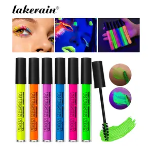 Long-lasting Neon Mascara, 3 Counts Waterproof & Sweatproof Mascara, No Smudge & No Fade, Bold Volume & Glossy Shine, Ideal for  Parties, Stage Performances, Cosplay Events, Eye Makeup