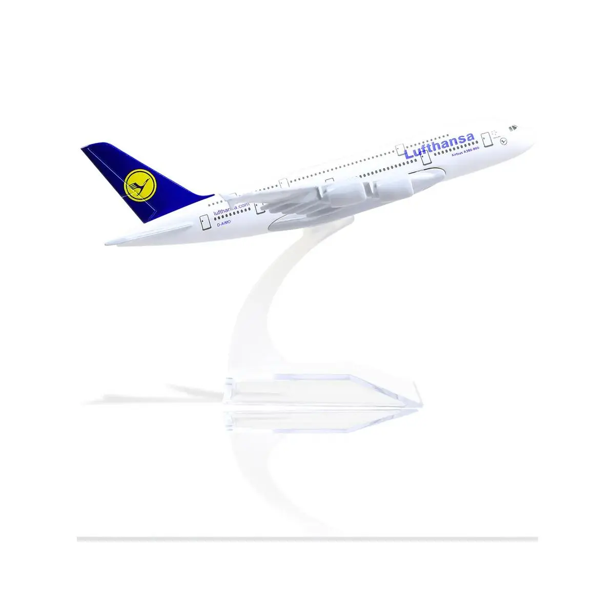 Lufthansa Airbus A380 1/400 Scale Die-Cast Metal Collectible Model Plane, Premium Aviation Toy for Collectors