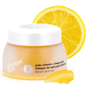 Valentine's Day gift Saturday Skin Yuzu Vitamin C Sleep Mask Regenerist Retinol Ultra Rich Face Moisturizer Cream Smooth Skin Reduce Wrinkles All Skin Types mottled cleanser facial patches eye Plant-Based Ginseng Lash Growth Serum Tallow Honey