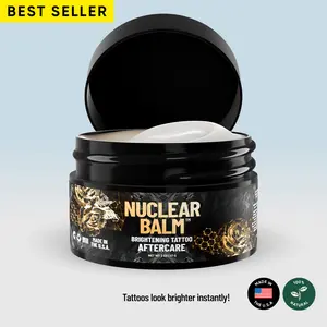 Nuclear Balm Tattoo Brightening Cream - 2 oz Hydrating Moisturizing Vegan Aftercare for Fresh & Old Ink - Made in USA