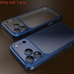 New Phone Case with Lens Film for iPhone 17/16/15 Pro Max/plus/air/pro, High-End Protective Cover, Matte Finish, Shockproof Slim Design, Accessories