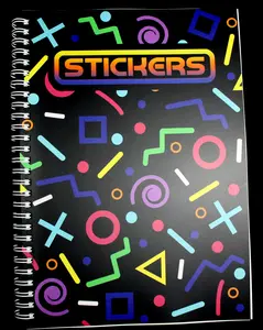Reusable Sticker Collecting Book - 90'S theme