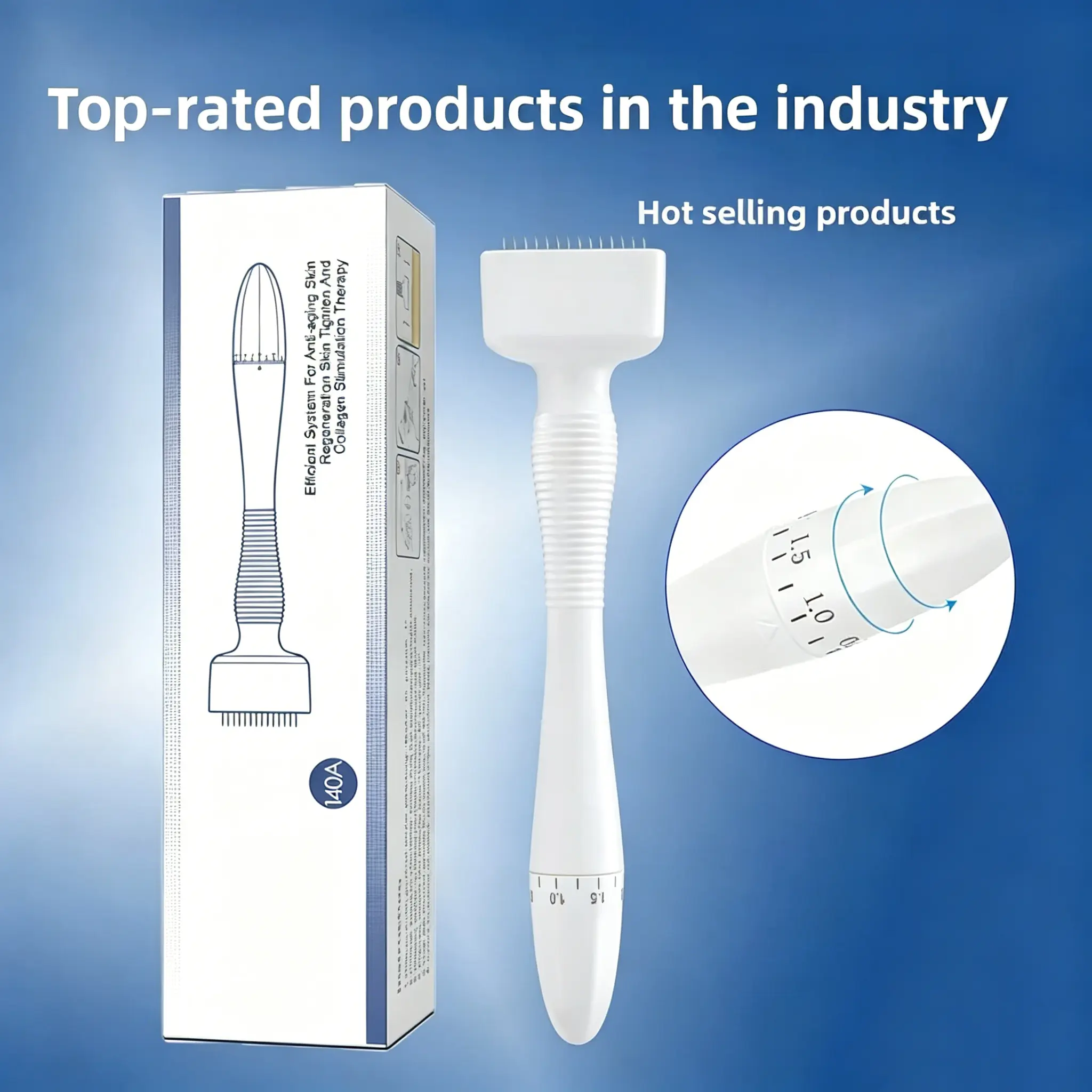Daily Skincare Stamp Tool - Ergonomic Handle, Premium Materials, Portable, Beginner-Friendly White Beauty Accessory