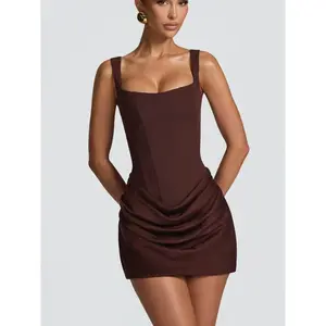 Sexy Strappy Short Bandage Dress, Stylish Party Wear, Perfect for a Night Out, Trendy Fashionable Design