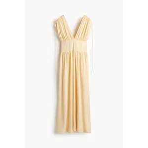 H&M Draped drawstring-detail dress