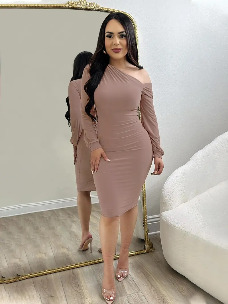 bodycon dress knee length - TikTok Shop bodycon dress knee length - TikTok Shop