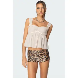 Bowe Babydoll Mesh Top